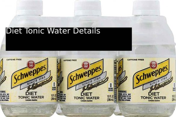Diet Tonic Water Details