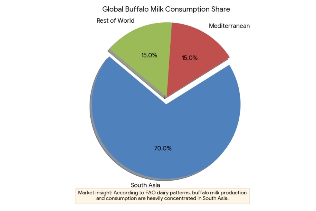 global buffalo milk consumption share
